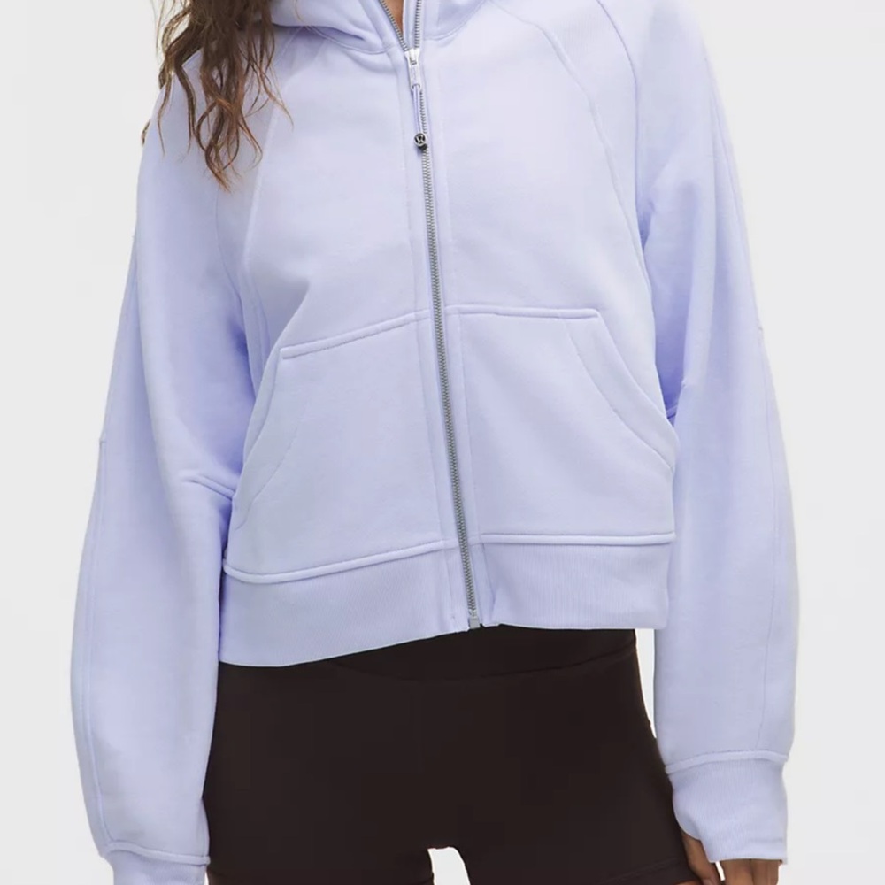 lululemon athletica pastel blue scuba half zip